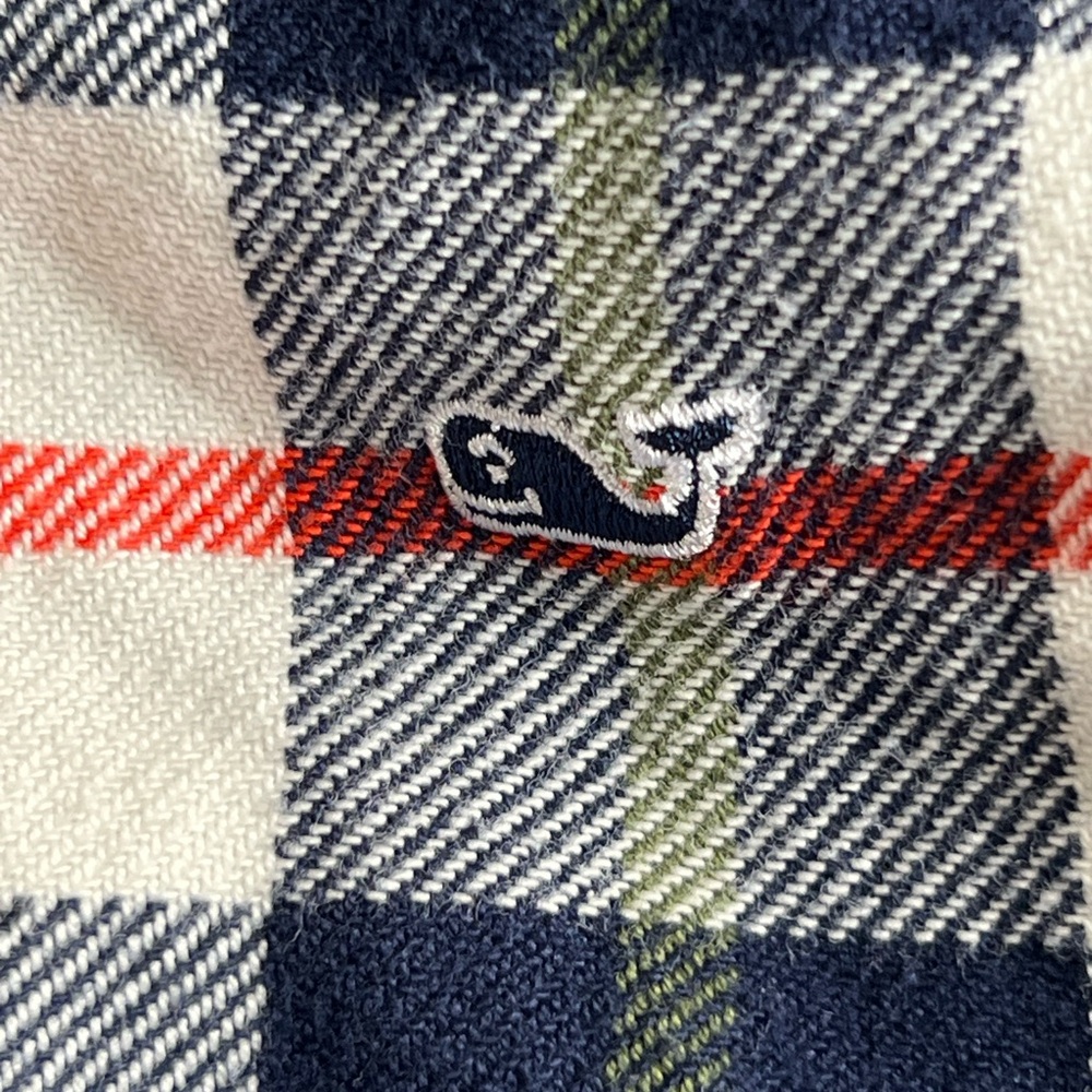 Vineyard Vines Boys L Flannel Shirt Plaid Long Sleeve Preppy Holiday Fall/Spring